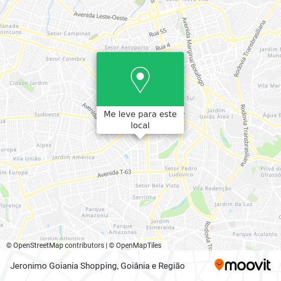 Jeronimo Goiania Shopping mapa