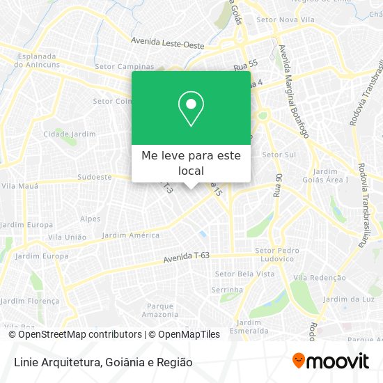 Linie Arquitetura mapa