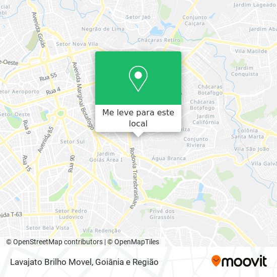 Lavajato Brilho Movel mapa