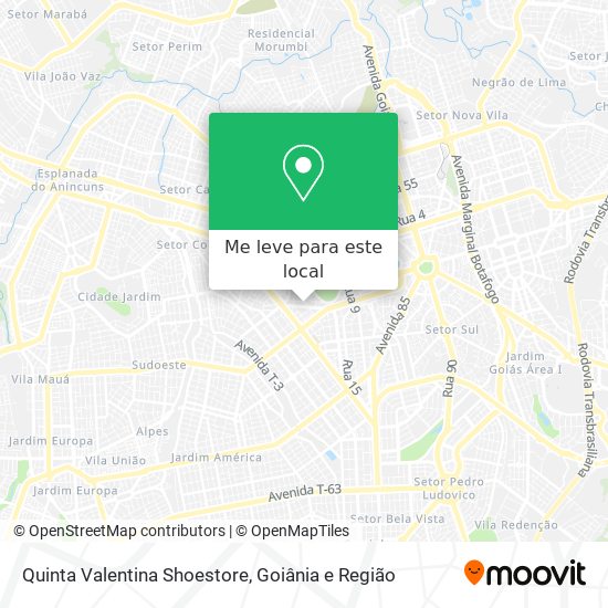 Quinta Valentina Shoestore mapa