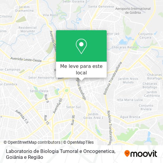 Laboratorio de Biologia Tumoral e Oncogenetica mapa