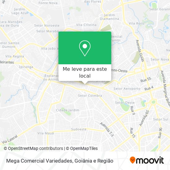 Mega Comercial Variedades mapa