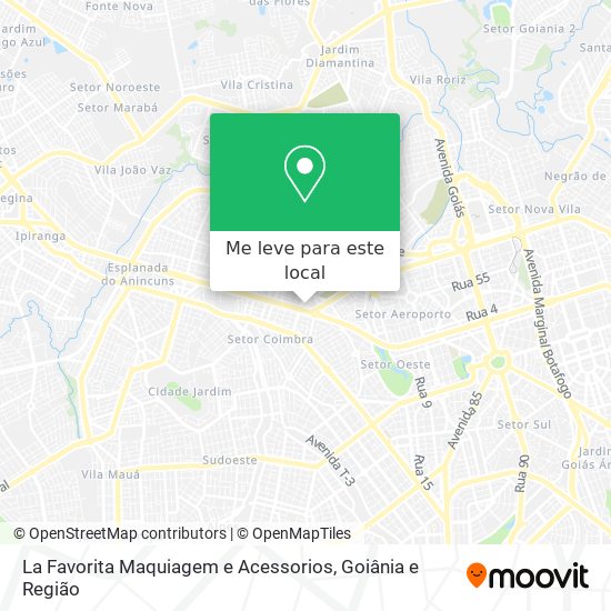 La Favorita Maquiagem e Acessorios mapa