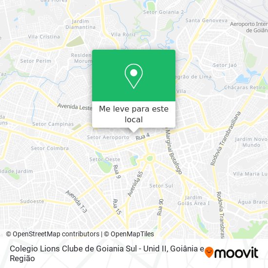 Colegio Lions Clube de Goiania Sul - Unid II mapa