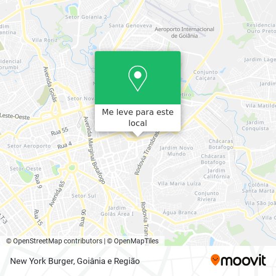 New York Burger mapa
