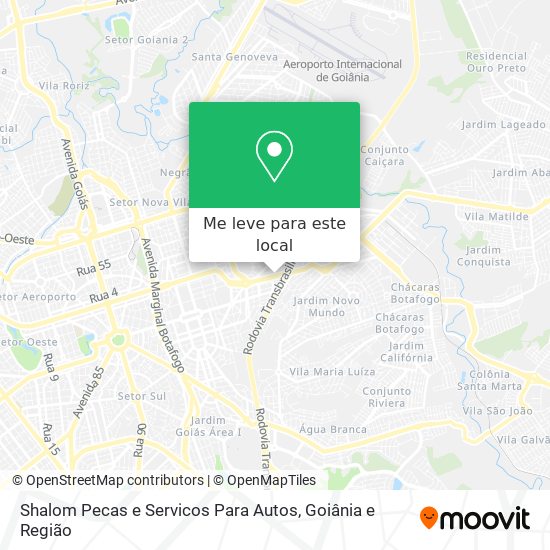 Shalom Pecas e Servicos Para Autos mapa