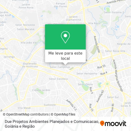 Due Projetos Ambientes Planejados e Comunicacao mapa