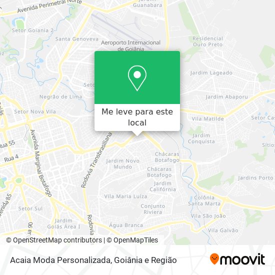 Acaia Moda Personalizada mapa