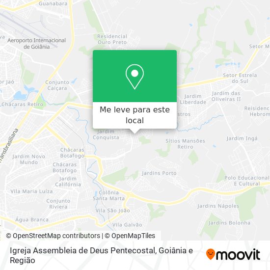 Igreja Assembleia de Deus Pentecostal mapa