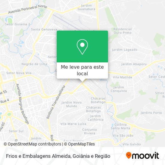 Frios e Embalagens Almeida mapa