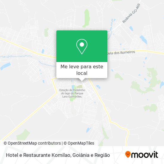 Hotel e Restaurante Komilao mapa