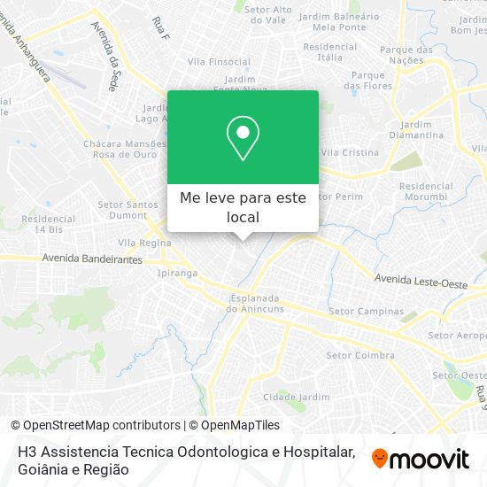 H3 Assistencia Tecnica Odontologica e Hospitalar mapa