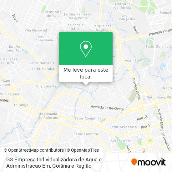 G3 Empresa Individualizadora de Agua e Administracao Em mapa