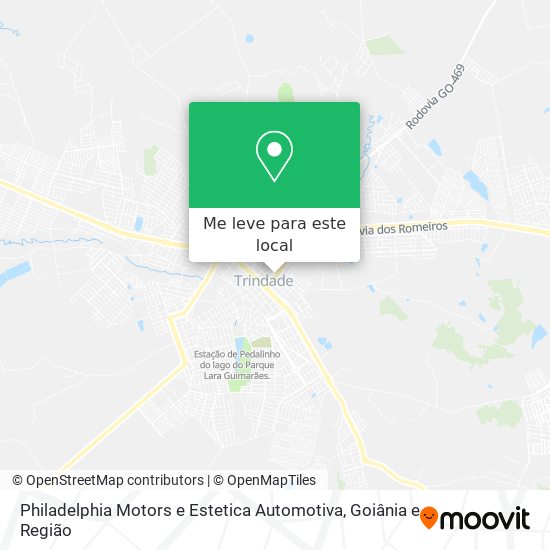 Philadelphia Motors e Estetica Automotiva mapa