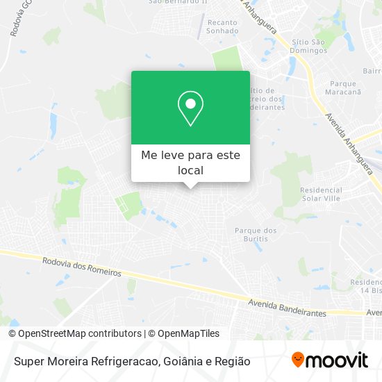 Super Moreira Refrigeracao mapa