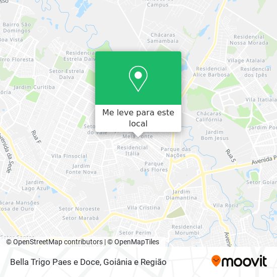 Bella Trigo Paes e Doce mapa