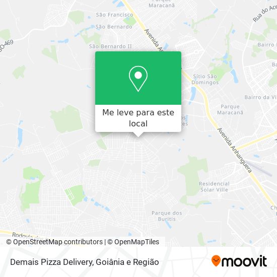 Demais Pizza Delivery mapa