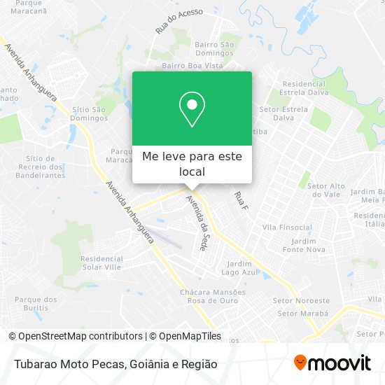 Tubarao Moto Pecas mapa