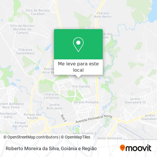 Roberto Moreira da Silva mapa