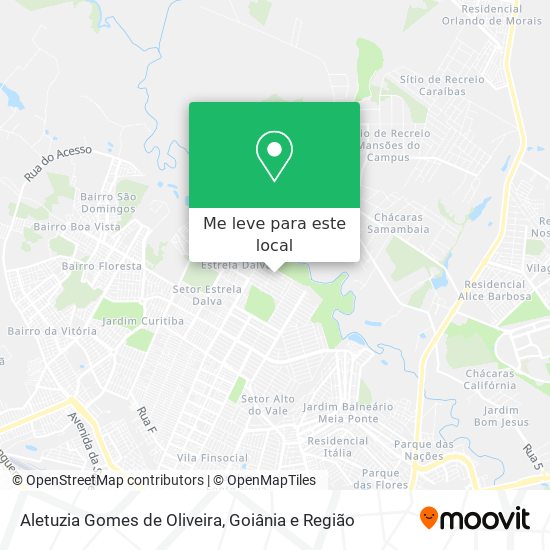 Aletuzia Gomes de Oliveira mapa