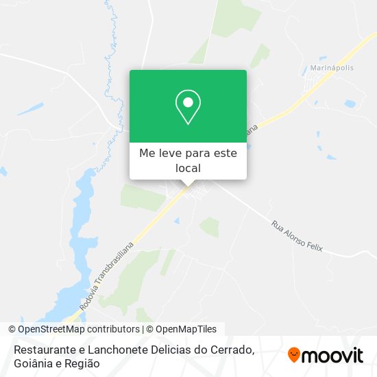 Restaurante e Lanchonete Delicias do Cerrado mapa