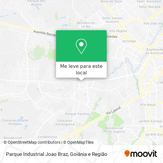 Parque Industrial Joao Braz mapa
