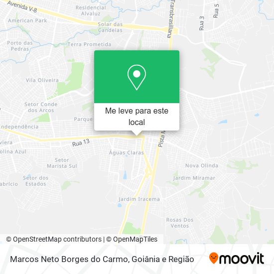 Marcos Neto Borges do Carmo mapa