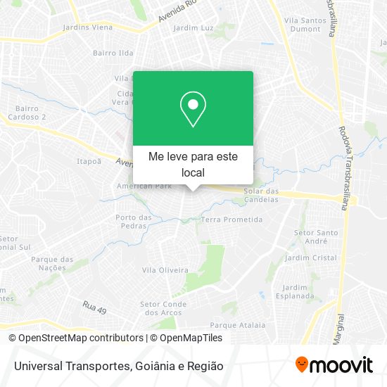 Universal Transportes mapa