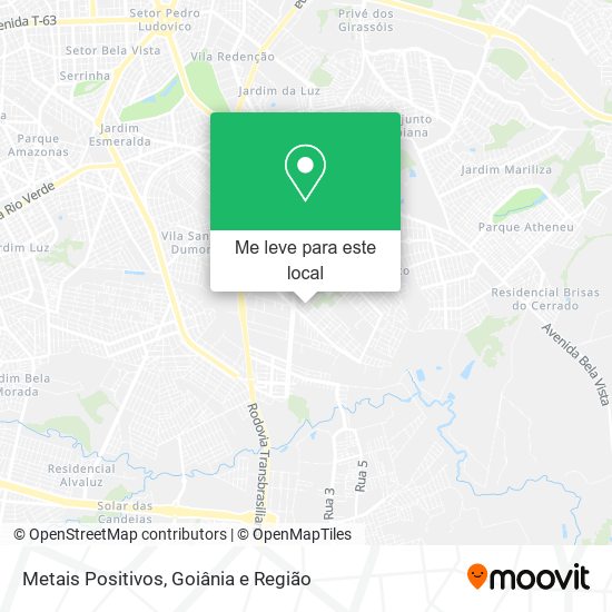 Metais Positivos mapa