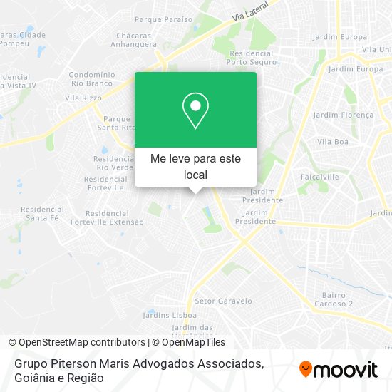 Grupo Piterson Maris Advogados Associados mapa