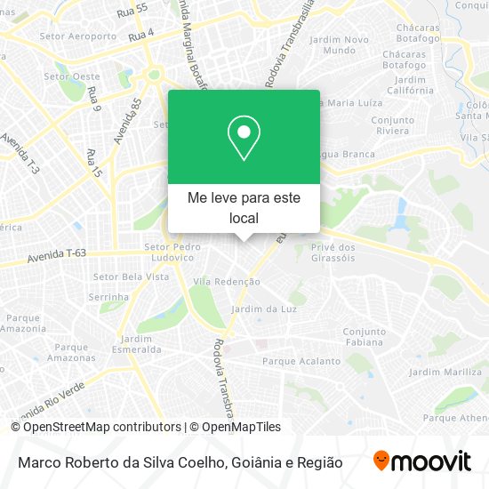 Marco Roberto da Silva Coelho mapa