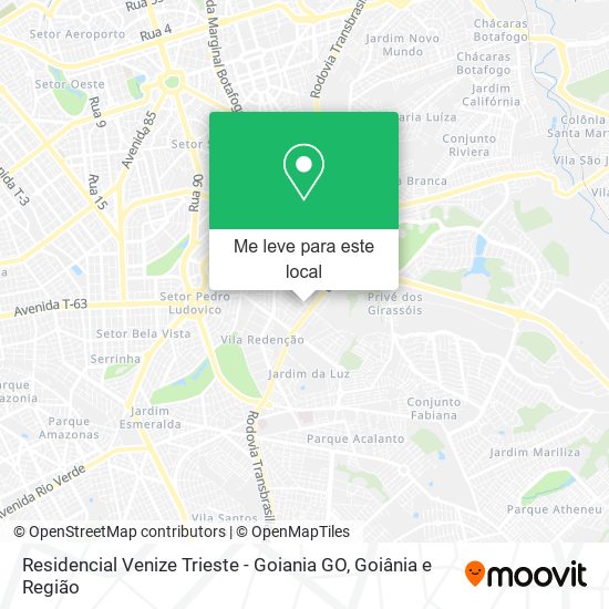 Residencial Venize Trieste - Goiania GO mapa