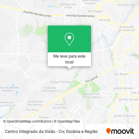 Centro Integrado da Visão - Civ mapa