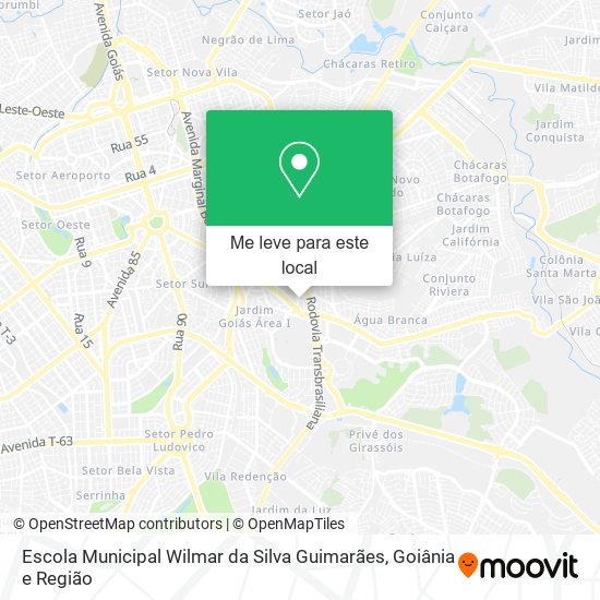 Escola Municipal Wilmar da Silva Guimarães mapa