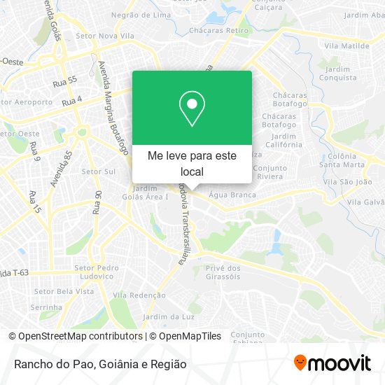 Rancho do Pao mapa