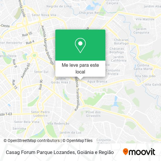 Casag Forum Parque Lozandes mapa