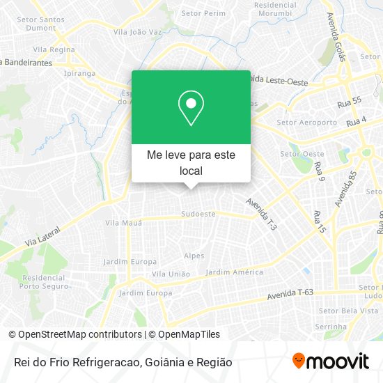 Rei do Frio Refrigeracao mapa