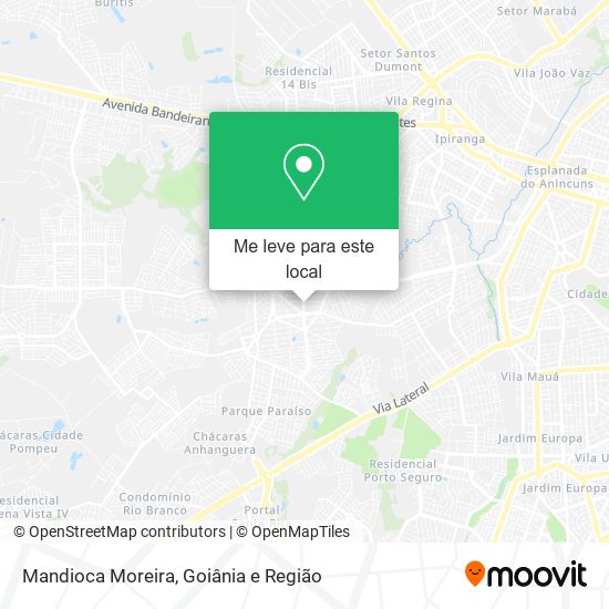 Mandioca Moreira mapa