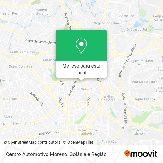 Centro Automotivo Moreno mapa