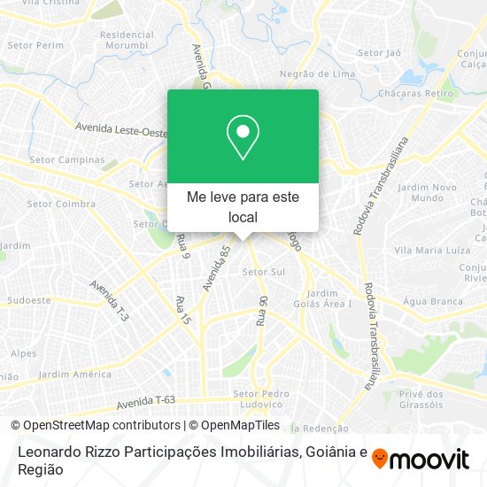 Leonardo Rizzo Participações Imobiliárias mapa