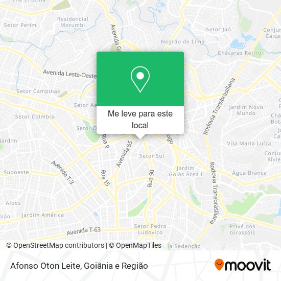 Afonso Oton Leite mapa