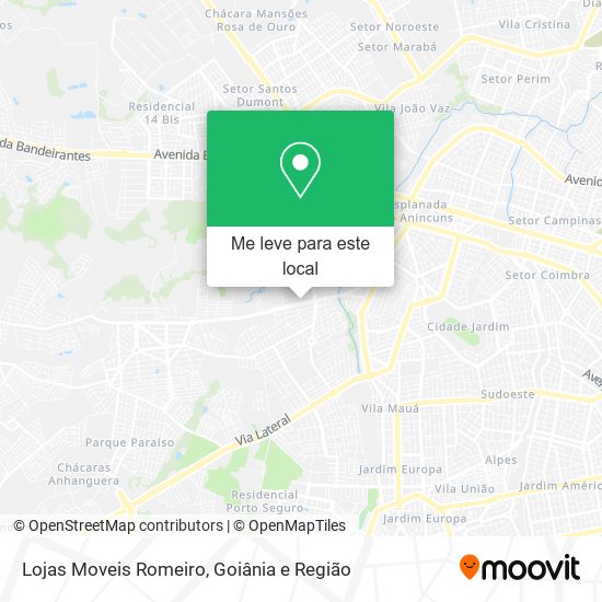 Lojas Moveis Romeiro mapa