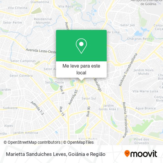 Marietta Sanduiches Leves mapa