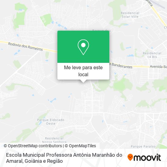 Escola Municipal Professora Antônia Maranhão do Amaral mapa