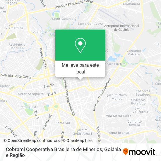 Cobrami Cooperativa Brasileira de Minerios mapa