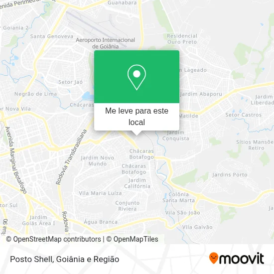 Posto Shell mapa
