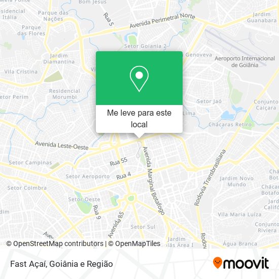 Fast Açaí mapa