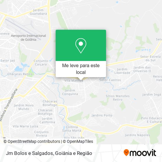 Jm Bolos e Salgados mapa