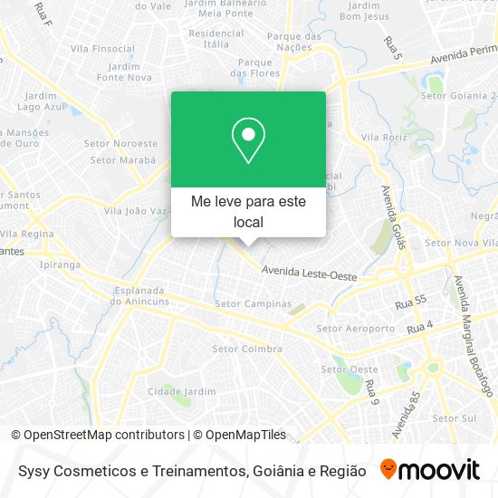 Sysy Cosmeticos e Treinamentos mapa