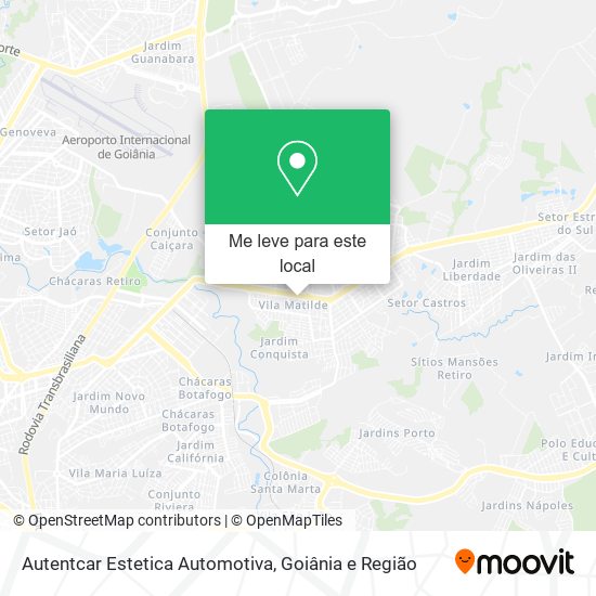 Autentcar Estetica Automotiva mapa